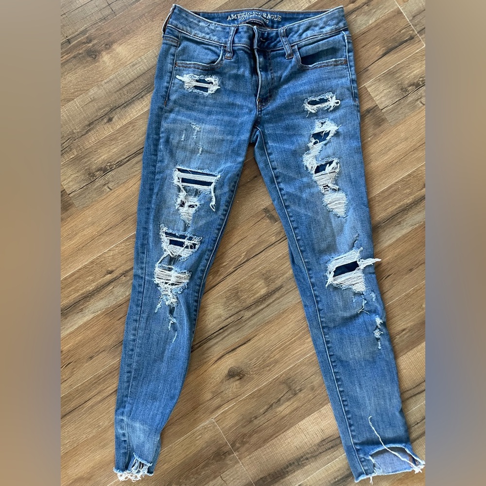American Eagle super stretch super low Jegging size 6 regular